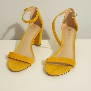 Essex Lane 3" ochre yellow heels